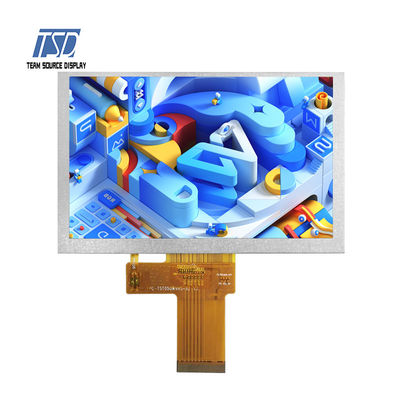 ماژول رابط LVDS 5 اینچی IPS Glass 500nits 800x480 صفحه نمایش LCD انتقال دهنده